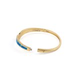 Βραχιόλι Bangle με Μπλε Όπαλ - Ασήμι 925 - Image 6
