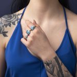 Spiral Opal Ring - Sterling Silver - Image 2