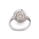 Spiral Blue Opal Ring – 925 Sterling Silver - Image 2