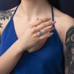 Blue Opal Ring – Sterling Silver 925 - Image 2
