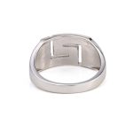 Meander Greek Key Blue Opal Ring – 925 Sterling Silver - Image 3