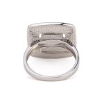 Greek Key Meander Blue Opal Ring – 925 Sterling Silver - Image 3