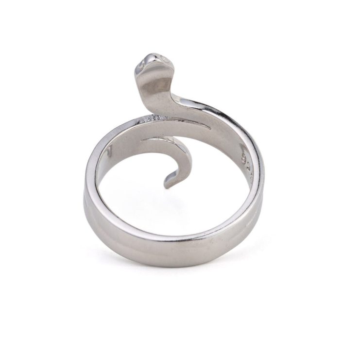 Snake Blue Opal Ring – 925 Sterling Silver - Image 3