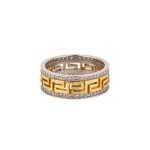 Meander Zircon Band Ring