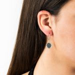 Phaistos Disk Dangle Earrings - 925 Sterling Silver - Image 2