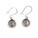 Alexander the Great Coin  Earrings - 925 Sterling Silver
