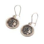 Alexander the Great Coin  Earrings - 925 Sterling Silver - Image 6