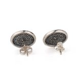 Phaistos Disc Stud Earrings - 925 Sterling Silver - Image 3