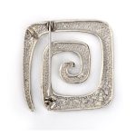 Meander Brooch - Sterling Silver - Image 2
