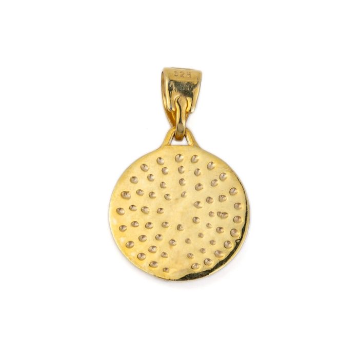 Medusa Pendant - 925 Sterling Silver and Gold Plated Pendant - Image 3