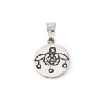 Phaistos Disc and Minoan Bee Pendant – 925 Sterling Silver and Gold Plated - Image 3