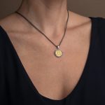 Phaistos Disc and Minoan Bee Pendant – 925 Sterling Silver and Gold Plated - Image 2