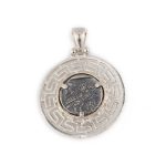 Silver Coin Pendant - Athena and Owl Tetradrachm - Image 2