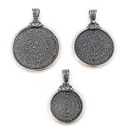Greek Phaistos Disc Pendant - Sterling Silver - Image 6