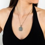 Greek Phaistos Disc Pendant - Sterling Silver - Image 2