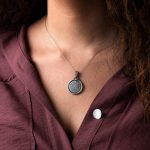 Greek Phaistos Disc Pendant - Sterling Silver - Image 4