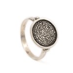 Phaistos Disc Ring in Sterling Silver - Image 2