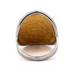 Phaistos Disk Ring - Sterling Silver and Gold Plated - Image 4