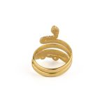 Snake Ring - 925 Sterling Silver and Gold Plated - Image 3