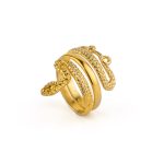 Snake Ring - 925 Sterling Silver and Gold Plated - Image 4