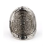 Phaistos Disc Meander Ring - 925 Sterling Silver - Image 4