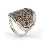 Phaistos Disc Meander Ring - 925 Sterling Silver - Image 6