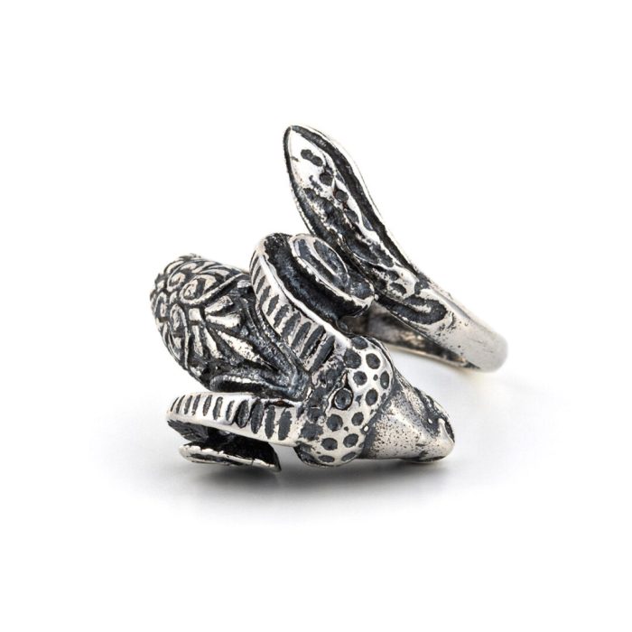 Ram's Head Ring in Sterling silver - Image 1
