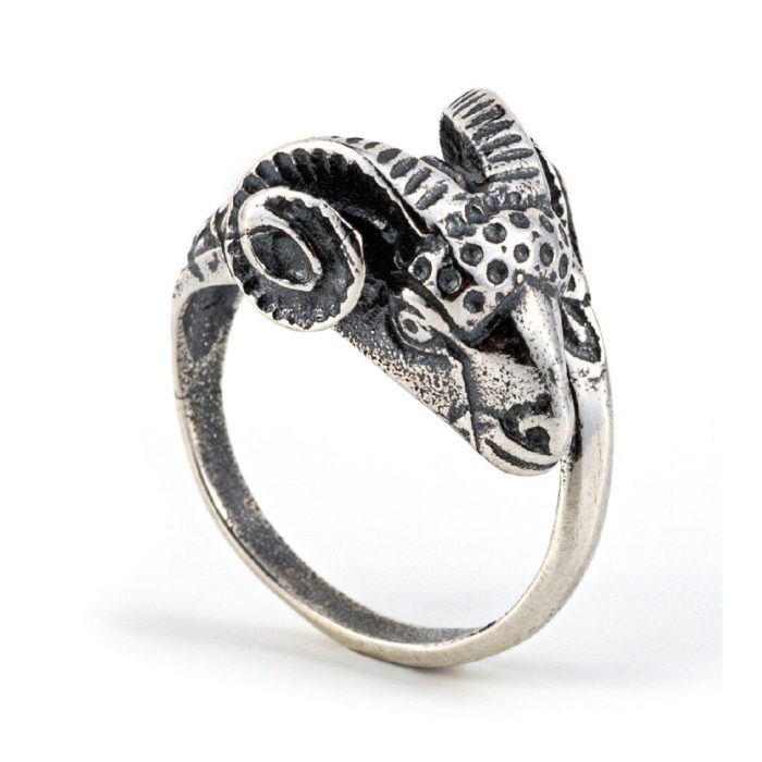 Ram's Head Ring in Sterling silver - Image 3