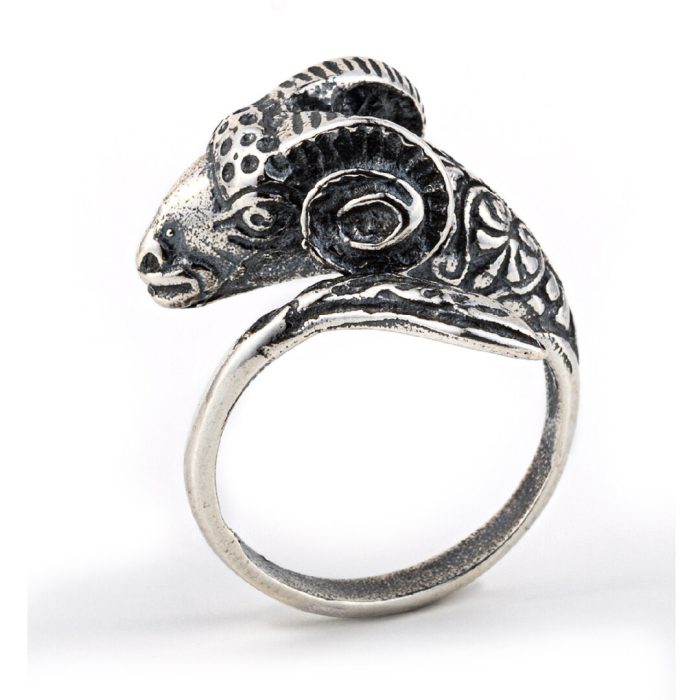 Ram's Head Ring in Sterling silver - Image 2