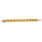 Phaistos Disc Link Bracelet - 925 Sterling Silver and Gold Plated - Image 2