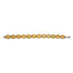 Phaistos Disc Link Bracelet - 925 Sterling Silver and Gold Plated - Image 4