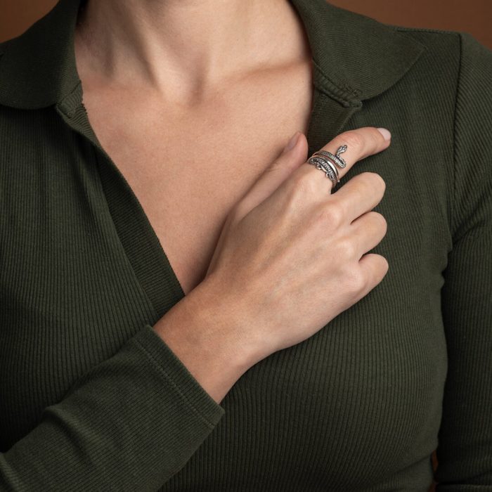 Snake Ring - 925 Sterling Silver - Image 2