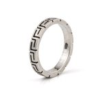 Greek Key Eternity Ring - 925 Sterling Silver - Image 3