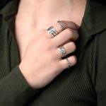 Greek Key Eternity Ring - 925 Sterling Silver - Image 2