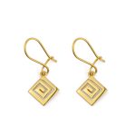 Meander Greek Key Earrings