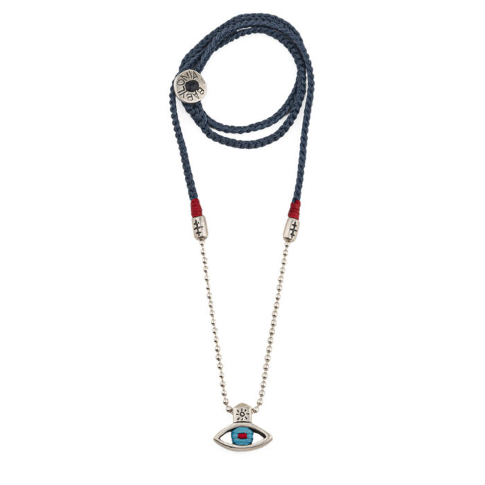 Babylonia Necklace Evil Eye Linked – 935 Sterling Silver - Image 2