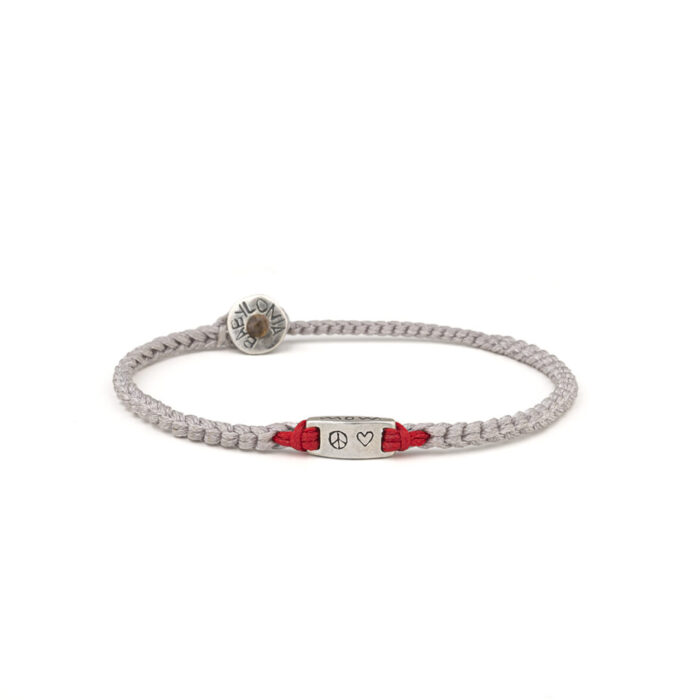 Babylonia Bracelet Peace & Love – 935 Sterling Silver - Image 1