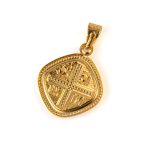 Conqueror's Cross Constantinato Rhombus pendant - 14K Gold - Image 2