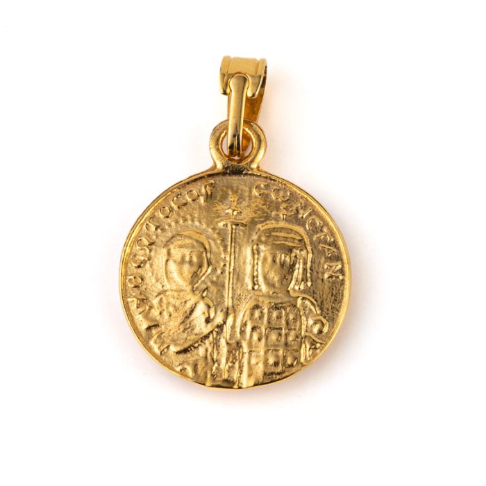 Constantine Coin Pendant - 14K Gold - Image 2