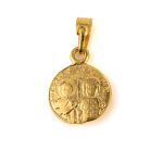 Constantine Coin Pendant - 14K Gold - Image 4