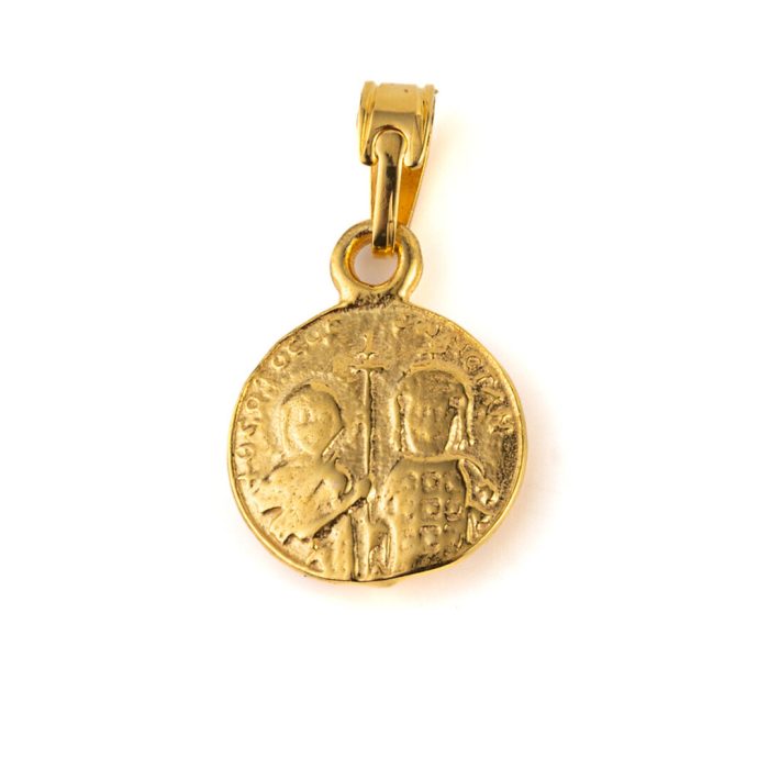 Constantine Coin Pendant - 14K Gold - Image 4