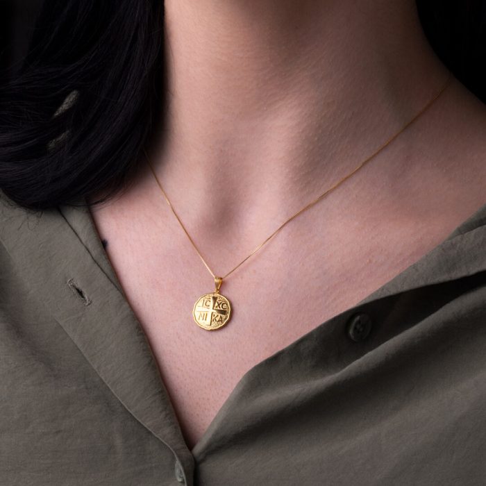 Constantine Coin Pendant – 9K Gold - Image 2