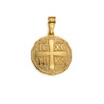 Constantine Coin Pendant – 9K Gold - Image 4