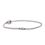 Babylonia Bracelet Blue - Sterling Silver - Image 4