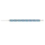 Meander Link Bracelet – 925 Sterling Silver with Opal - Image 8
