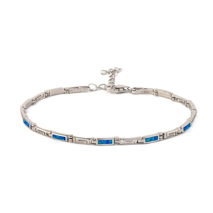 Meander Bracelet – 925 Sterling Silver with Opal - Image 9