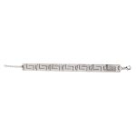 Meander Link Bracelet – 925 Sterling Silver with Opal - Image 9