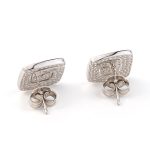 Meander Stud Earrings – Sterling Silver 925 with Opal - Image 4