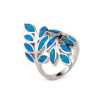 Olive Leaf Opal Ring- 925 Sterling Silver - Image 3