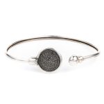 Phaistos Disc Hinge Bracelet - 925 Sterling Silver